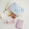 WHHJM Dome Cosmetic Makeup Bag Small Cotton Quilted Makeup Pouch
