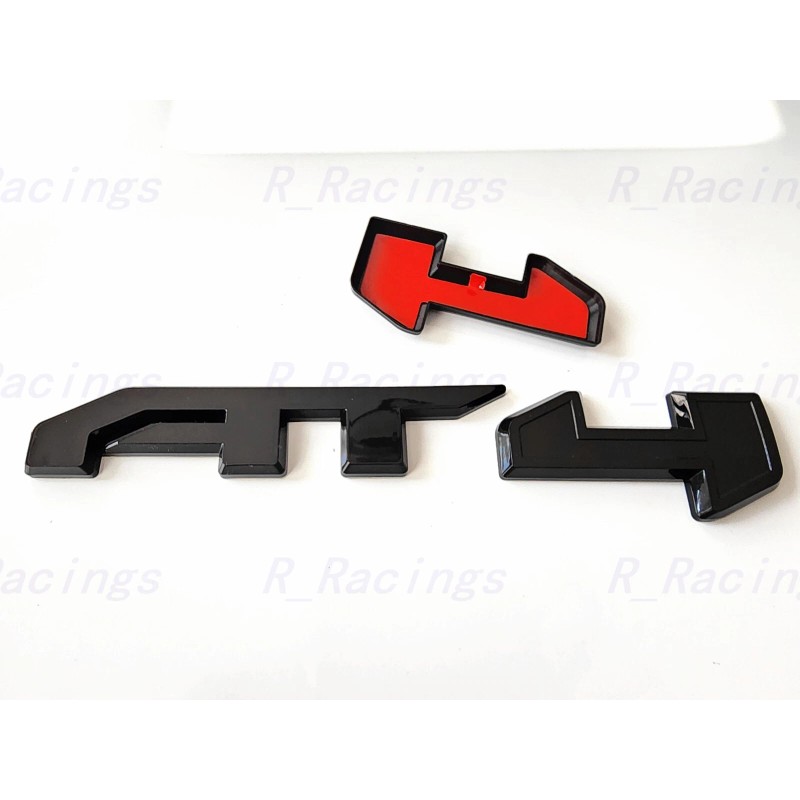 Auto 5PC Grill Door Rear Gloss Black AT4 Sierra OVERLAY