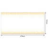 PLULON 2Pcs White Gold Dot Tablecloth White and Gold Table
