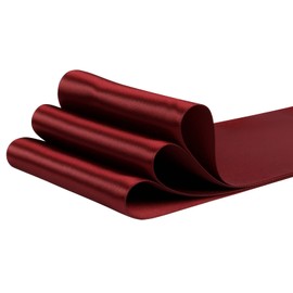 AVANAVA 4 Inch Wide Ribbon Double Face Satin Ribbon - 25 Yards (277-Burgundy)