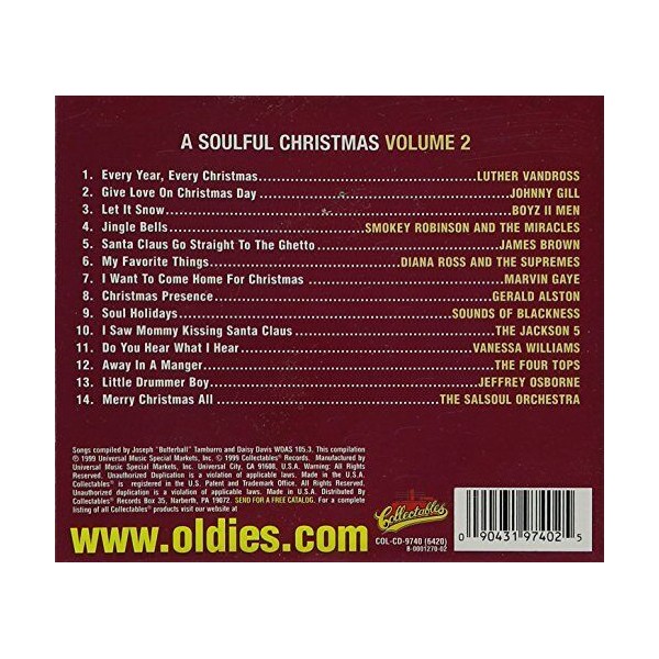COLLECTABLES A Soulful Christmas, Volume 2
