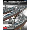 Academy Plastic Model 1/350th Scale USS CA-35 Indianapolis Military Ship