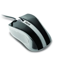 iHome by Lifeworks Technology IH-M1020B Linea - Corded Optical Mouse (Black)