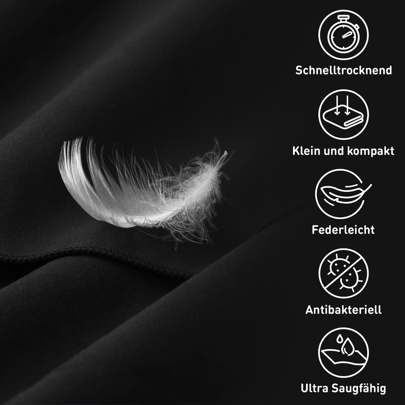 Fit-Flip Fitness Towel - with Magnet and Zip Pocket -