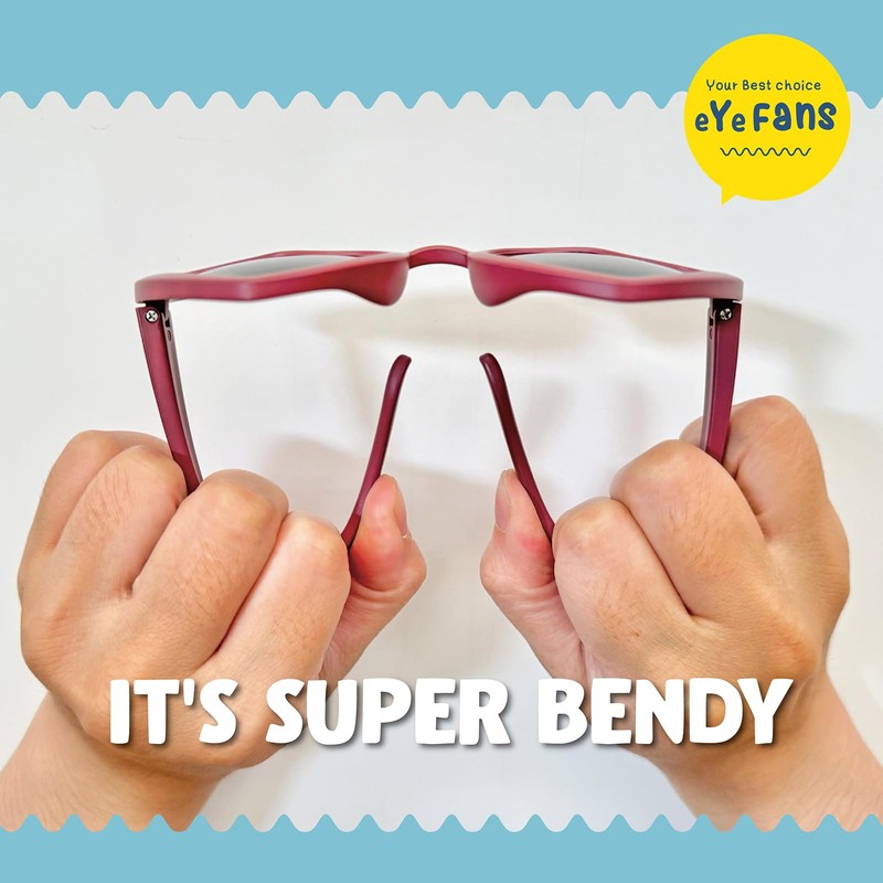 eYeFANS AUBREY Cute Round Kids Sunglasses Boys Girls Toddlers, Retro