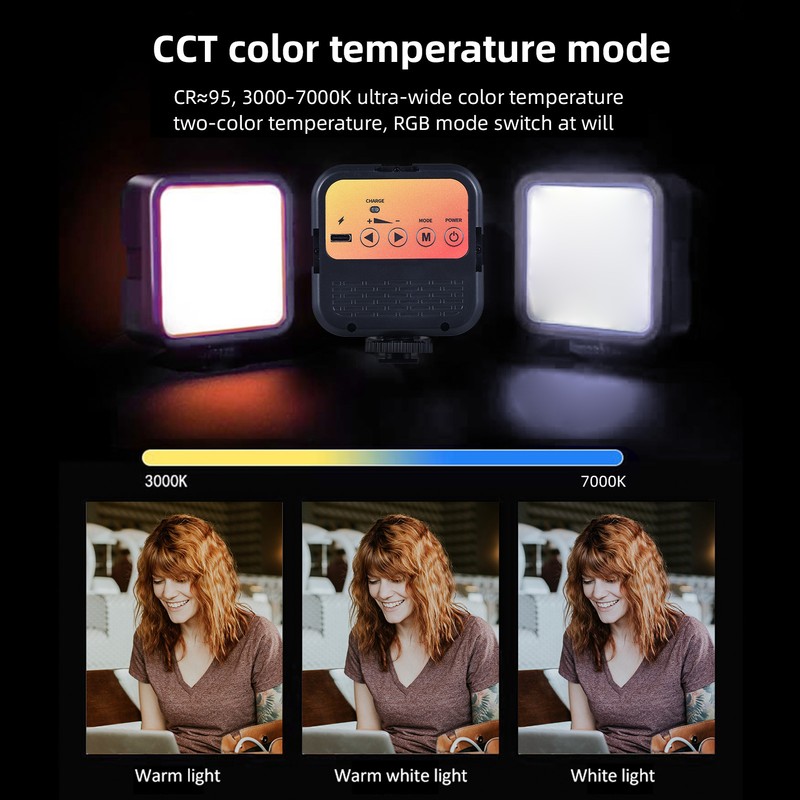 5W Pocket Led Light Video Lamp Bi Color Photography Light