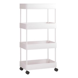 4 Niveles Carrito Organizador Plstico Multiusos Utilitario Color B - Excelente Calidad y Durabilidad, Compatible y Funcional                          