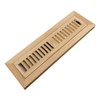Homewell White Oak Wood Floor Register Vent Cover, Flush Mount