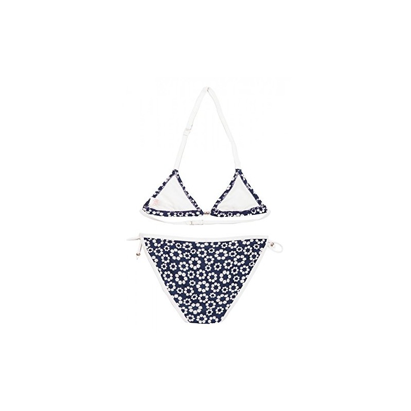 La-V Girls' Triangle Bikini Two Piece, Flowered