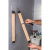 BACHER Premium Leather Strop for Sharpening Razor Set with Polishing