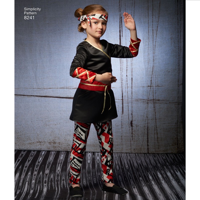 Simplicity Patterns 8241 Child's Warrior Costumes