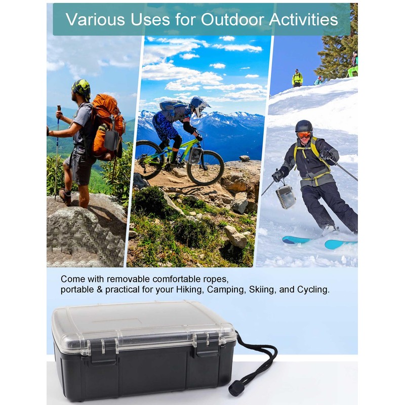 Avlcoaky Waterproof Box Dry Box Waterproof Containers Watertight Storage Box