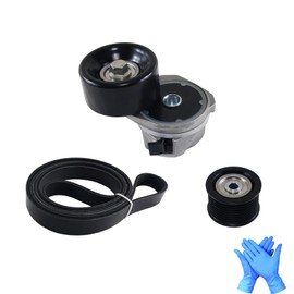 Eterpace Serpentine Belt Drive Component Kit 90K-39185, Compatible with Lexus GX460/LX570 2008-2018, Toyota Land Cruiser/Sequoia/Tundra 2008-2018 4.6L 5.7L, Belt Tensioner Kit with Idler Pulley