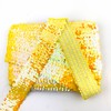 Heyiwell 3Yards Elastic Sequin Ribbon Trim 5-Row Yellow Glitter Elastic