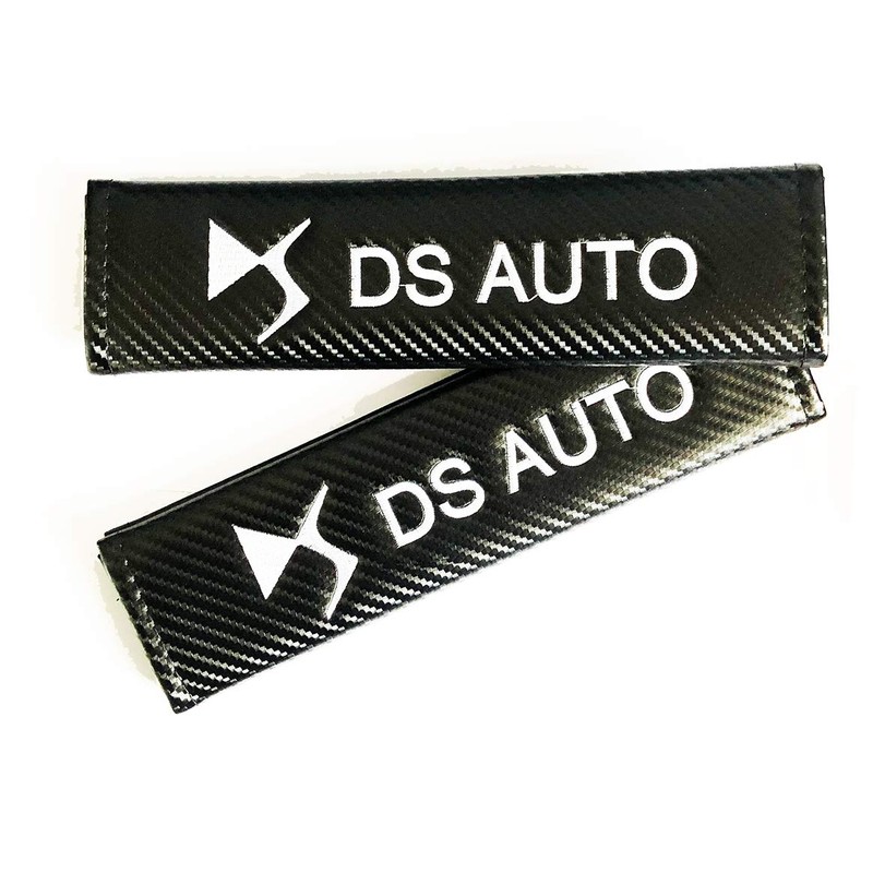 Carbon Fibre 'DS Auto' Racing Style Seat Belt Pads. Pair