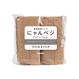 HARIO No-Mow Cat Grass Cultivation Kit nyanbeji Other Refill 2-Pack for Cats