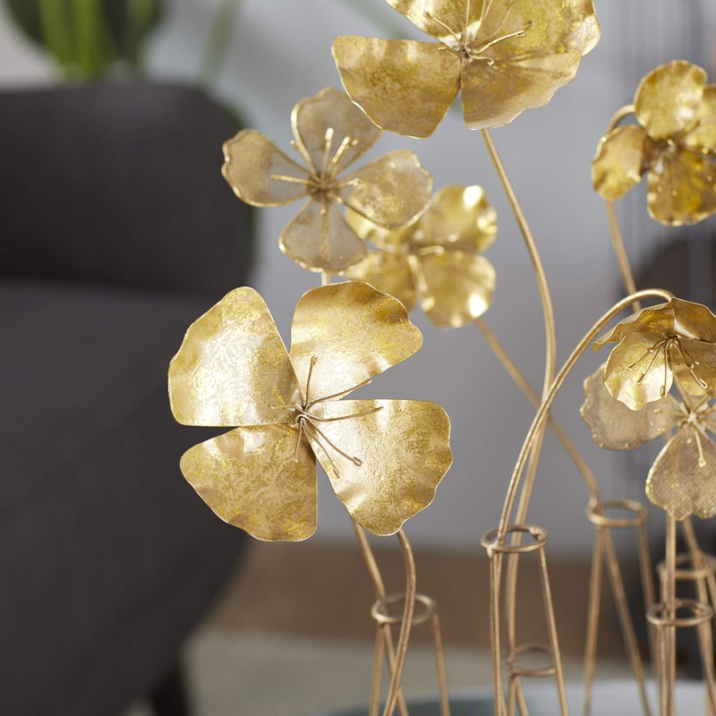 Deco 79 60929 Metal Flower Table Decor