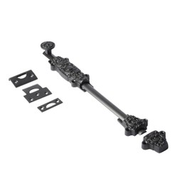 A29 Door Slide Bolt Latch, 12 X 1 1/4 Inches, Sliding Cremone Bolt Cabinet Hardware, Surface Door Lock Latch for Gates, Cabinets and Doors, Oil Rubbed Bronze