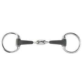 HORZE Double Jointed Rubber Olive Head Bit Black 135