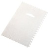 Ateco Decorating Comb & Icing Smoother, 4 Sided Baking Supplies, 6 x 3.75, Silver