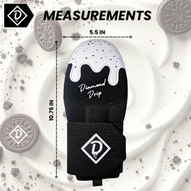 Baseball Sliding Mitt Adult Size - Ice Cream Sliding Mitt for High School & College Age Players, for Baseball & Softball, Ambidextrous, Hand & Wrist Protection (Cookies & Cream, Adult)