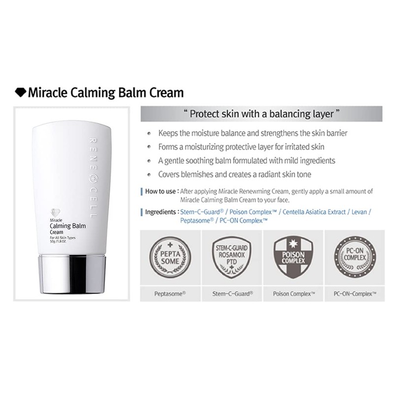 Rene Cell Miracle Carming Balm Cream, Rene-Cell Miracle Calming Cream