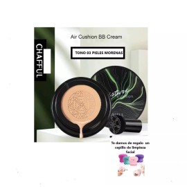 Moinsture Cushion Chafful Maquillaje Alta Cobertura Piel Morena Con Regalo