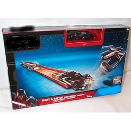 H0T WHEELS STAR.WARS Blast & Battle Lightsaber Launcher Darth Vader vehicle included set