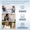 CARA 2 Pack Progressive Multifocus Reading Glasses for Men, Women