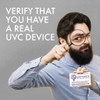 QuantaDose® UVC Light Test Card with UVC Light Wavelength Display