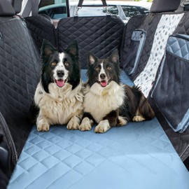 Dog Seat Cover for Back Seat, 900D Oxford Fabric, Waterproof, Scratchproof Back Seat Pet Cover for Dogs, Heavy-Duty Dog Car Seat Cover for Back Seat, Hard Bottom Car Seat Cover for Dogs