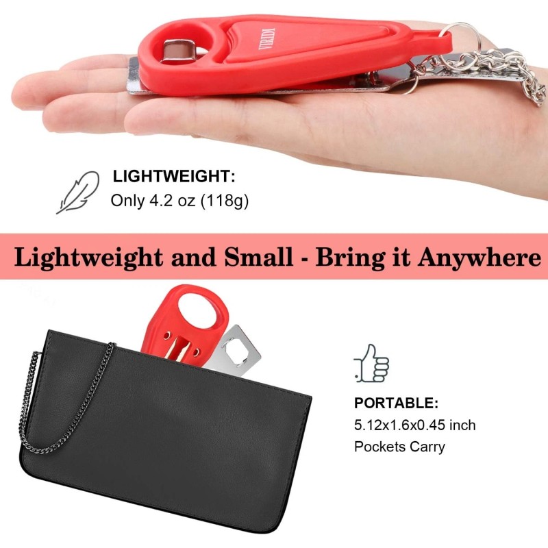 VIRIDI Home Security Door Lock, Portable Travel Doorlocks for Airbnb,