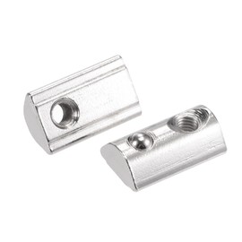 sourcing map M5 T Slot Nuts Roll in Spring T-nut with Ball Carbon Steel for 4040 Series Aluminum Extrusion Profile Rail with 8mm Slot 15Pcs