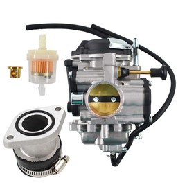 labwork Carburetor and Intake Manifold Fit for Yamaha Bear Tracker 250 1990-2006 / YFM250 Big Bear 350 YFM 1999-2004