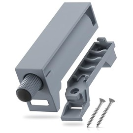 LouMaxx Softclose Door Damper Cabinet Set of 4 - Door Damper Kitchen for Softclose Retrofitting - Cabinet Door Damper in Grey - Door Damper Against Banging Doors - Soft Close Retrofit