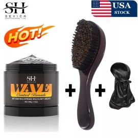 Sevich Curly Hair Cream Wave Kit for 360 Waves Hair Styling Pomade Oil Wave 3pcs kit 2