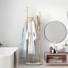 Smlttel Gold Clothing Rack With Shelves, Gold Coat Rack Freestanding