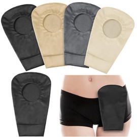 Sherr Funda para Bolsa de Ostomía Fundas para Bolsas de Colostomía Cubierta de Bolsa Elástica para Control de Olores Forro de Bolsa Lavable para Suministro Protector de Cuidado Ligero, 4 Colores (4)