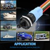 DaierTek 12V Waterproof Lighted Toggle Switch 12V 20A Heavy Duty