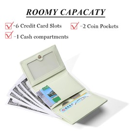 Yemlarey Cute Children's Purse Mini Girls Purse Small Wallet for Children Teens Girls Women, Green, Classic