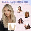 Elailite Clip in Hair Extensions Real Human Hair - 8