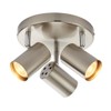Saxby Arezzo 7W Triple Round Satin Chrome Decorative Commercial Domestic