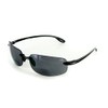 Aloha Eyewear "Oahu Sun Deluxe Wrap-Around Rimless Bifocal Sunglasses (Black