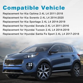 JDMON Engine Connecting Rod Replacement for Kia Optima Hyundai Sonata 2011-2018, Sorento Sportage Tucson 2014-2019 Santa Fe Sport 2017-2018 2.4L L4 Replacement for 23510-2G540 23510-2G500 23510-2G520