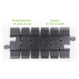 TracksCreations Flexible Rail for Duplo Compatible Train