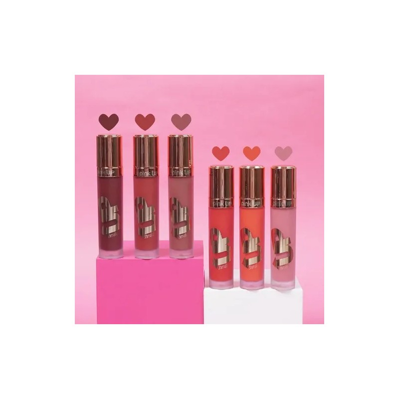 Pink Up, Labial Indeleble, Alta Pigmentación, No Cuartea Color Terracota