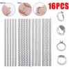 16Pcs Ring Size Adjuster Invisible Clear Ring Sizer Jewelry Fit