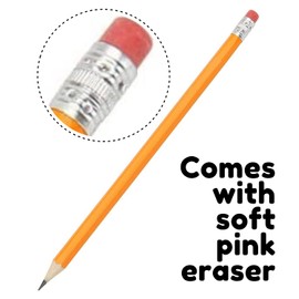 1InThe Office #2 Pencils with Erasers, Yellow Wood Pencil, for Office & School Supplies, 24 Pack