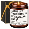 GSPY New Dad Gifts, First Time Dads Candle - First
