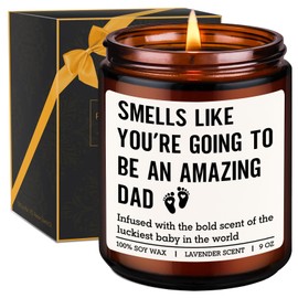 GSPY New Dad Gifts, First Time Dads Candle - First Fathers Day, Pregnancy Congratulations, Gender Reveal Gifts for Dad to be, Soon to Daddy, Expecting Father - Baby Shower Presents for New Daddy